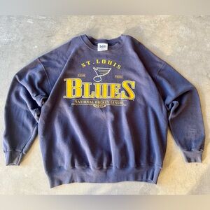 Vintage Lee St.louis Blues Crewneck hockey